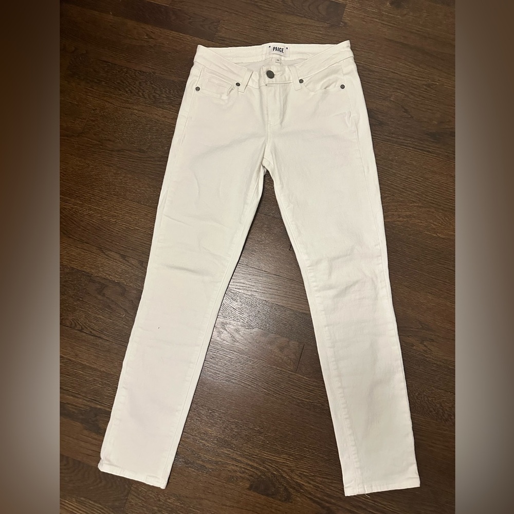PAIGE Women's Kylie Crop Skinny Jeans White